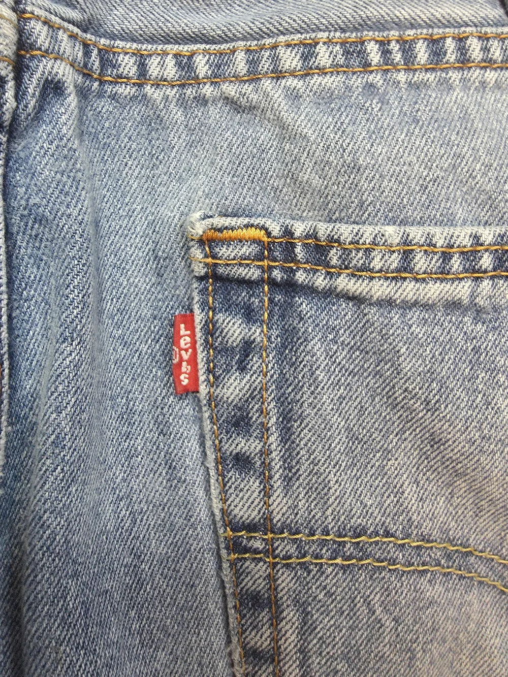 Levi's 550 Men's Medium Blue Relaxed Fit Straight Leg Jeans sz 40x30